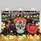 7x5ft Day Of The Dead Backdrop Mexican Halloween Fiesta Sugar Skull Flowers Background Birthday Marigold Dress-Up Party Decoration Dia De Los Muertos Skull Banner Cake Table Photo Booth Props